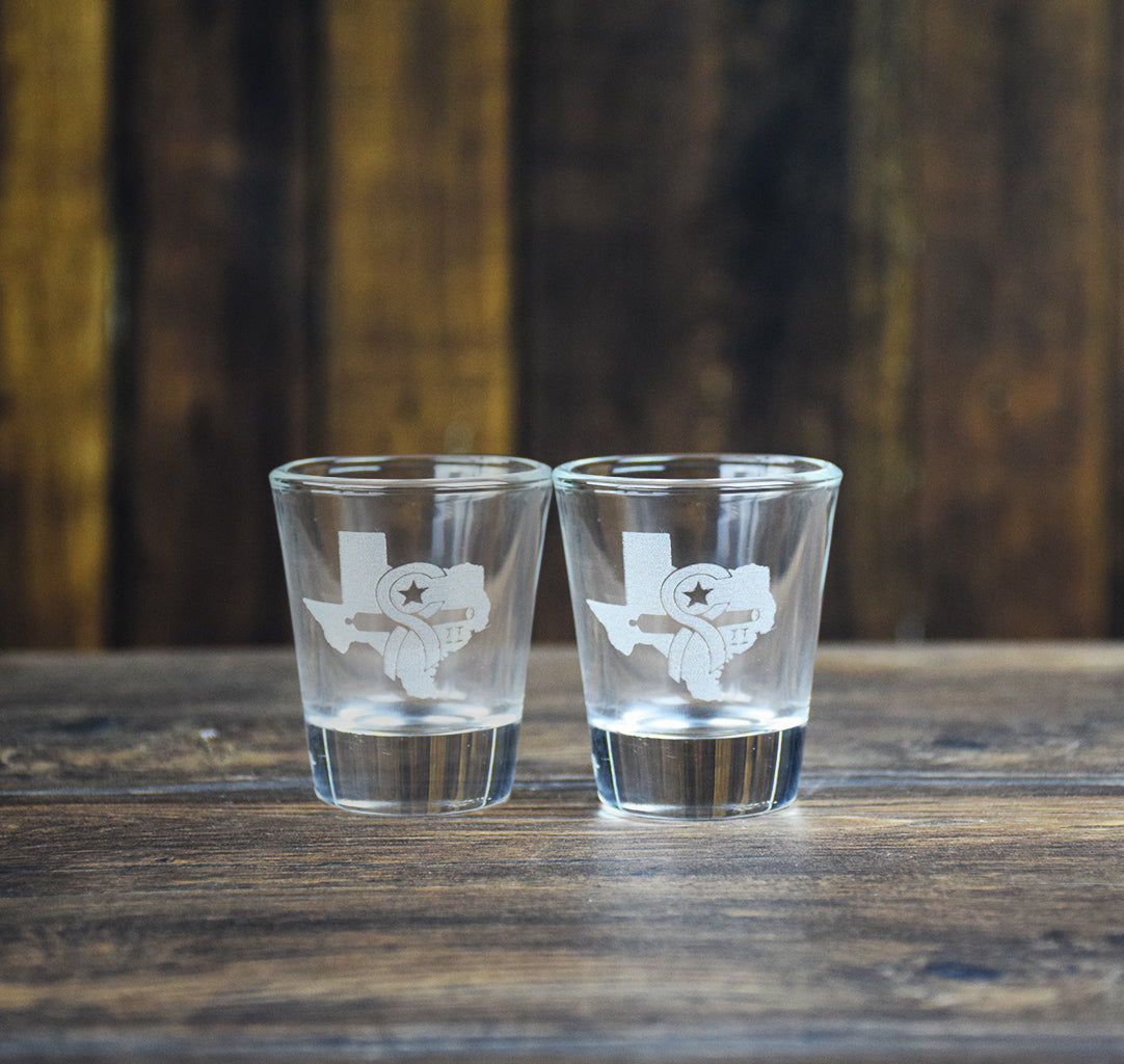 Texas Chive Shot Glass Set