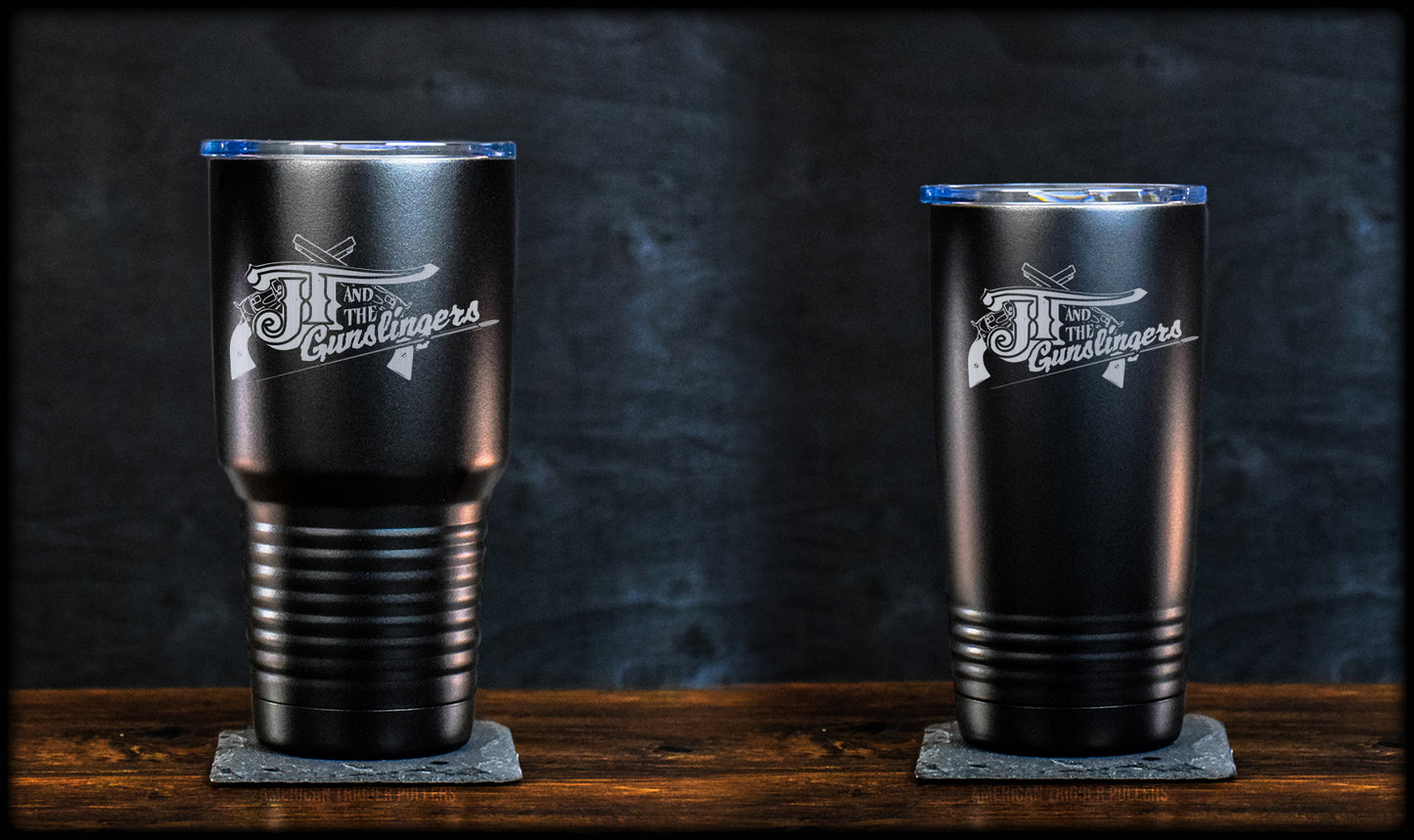 JT & The Gunslingers Logo Tumbler