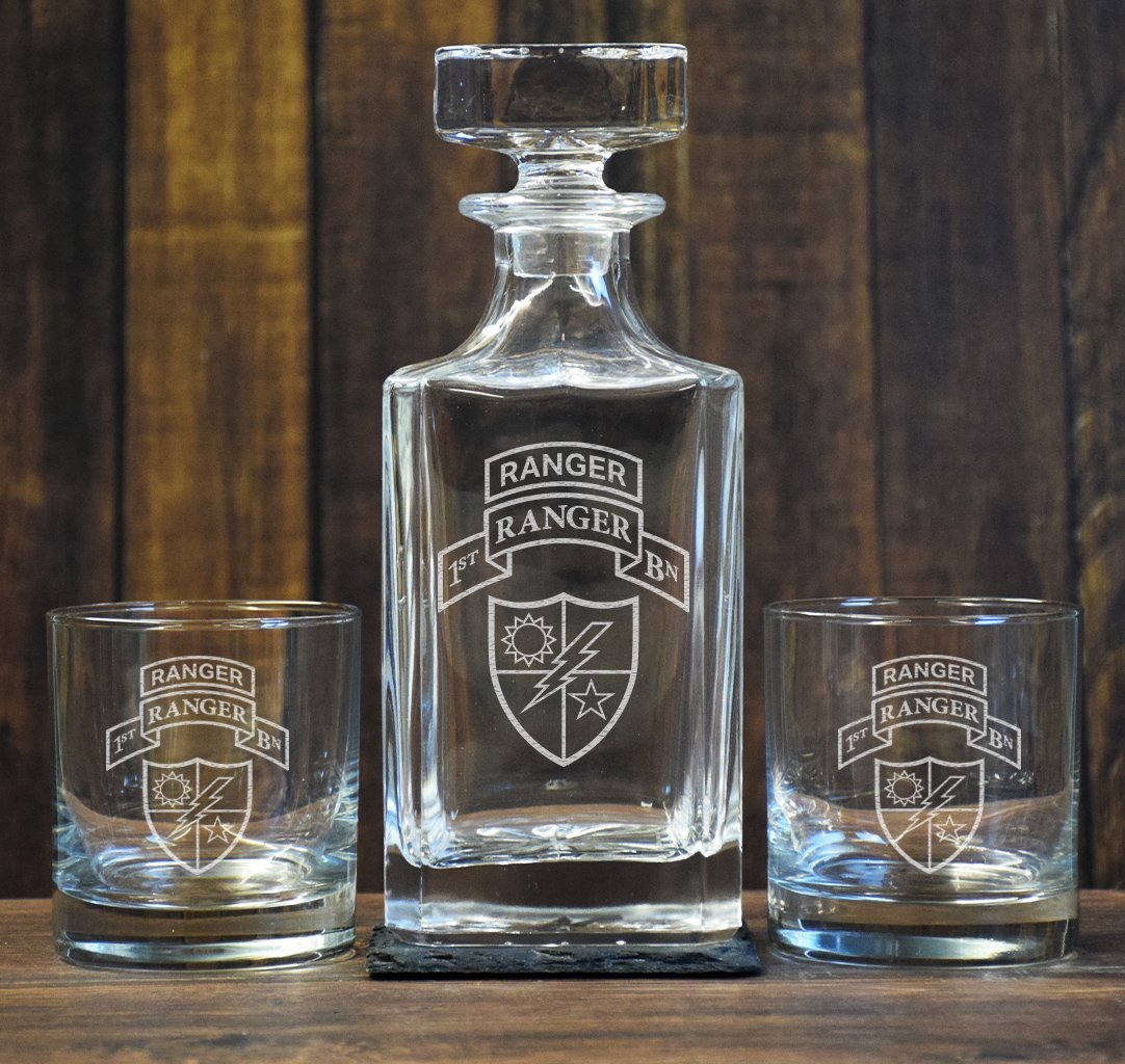 Custom Low Ball Decanter Set