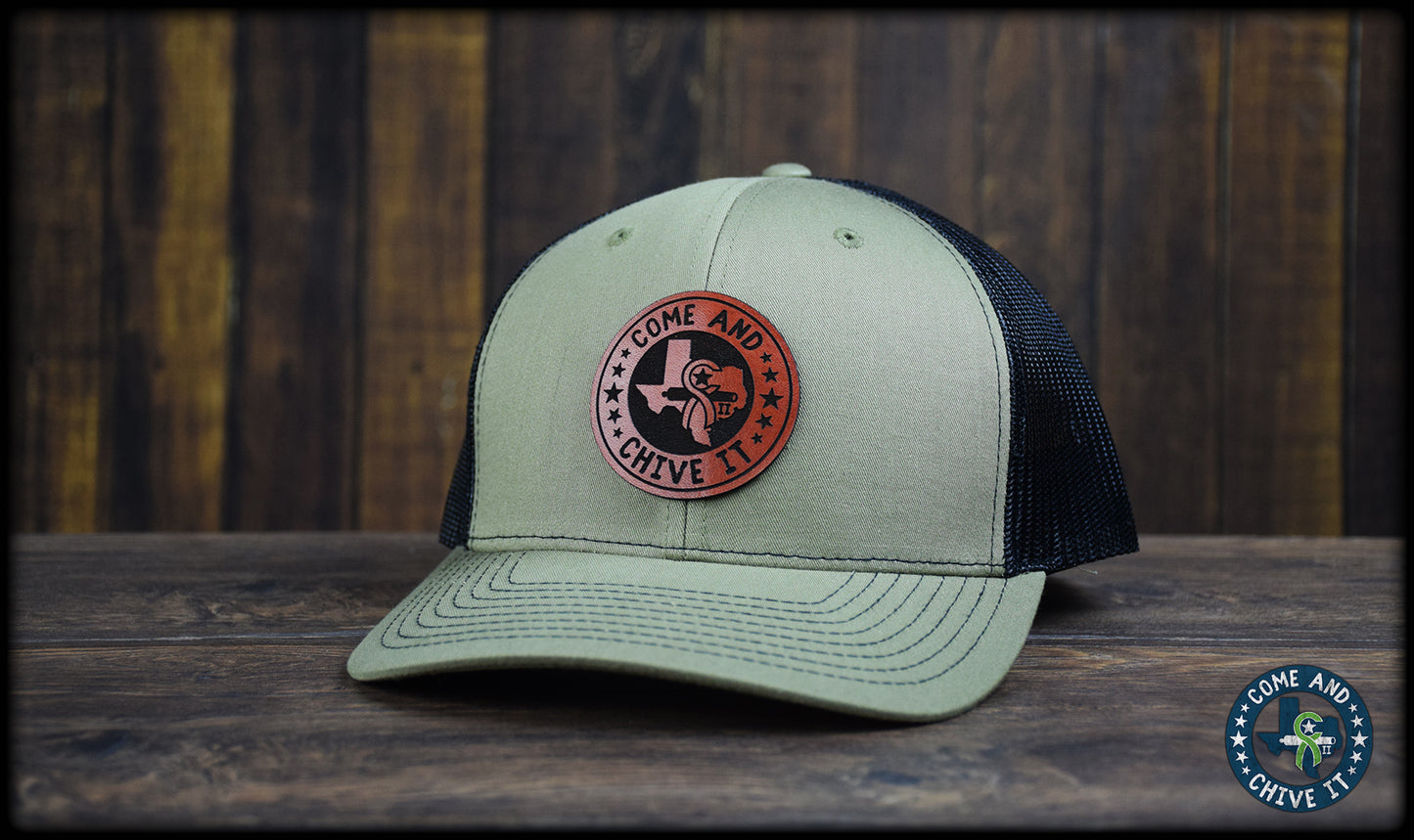 Come and Chive It Leather Cap - 112R