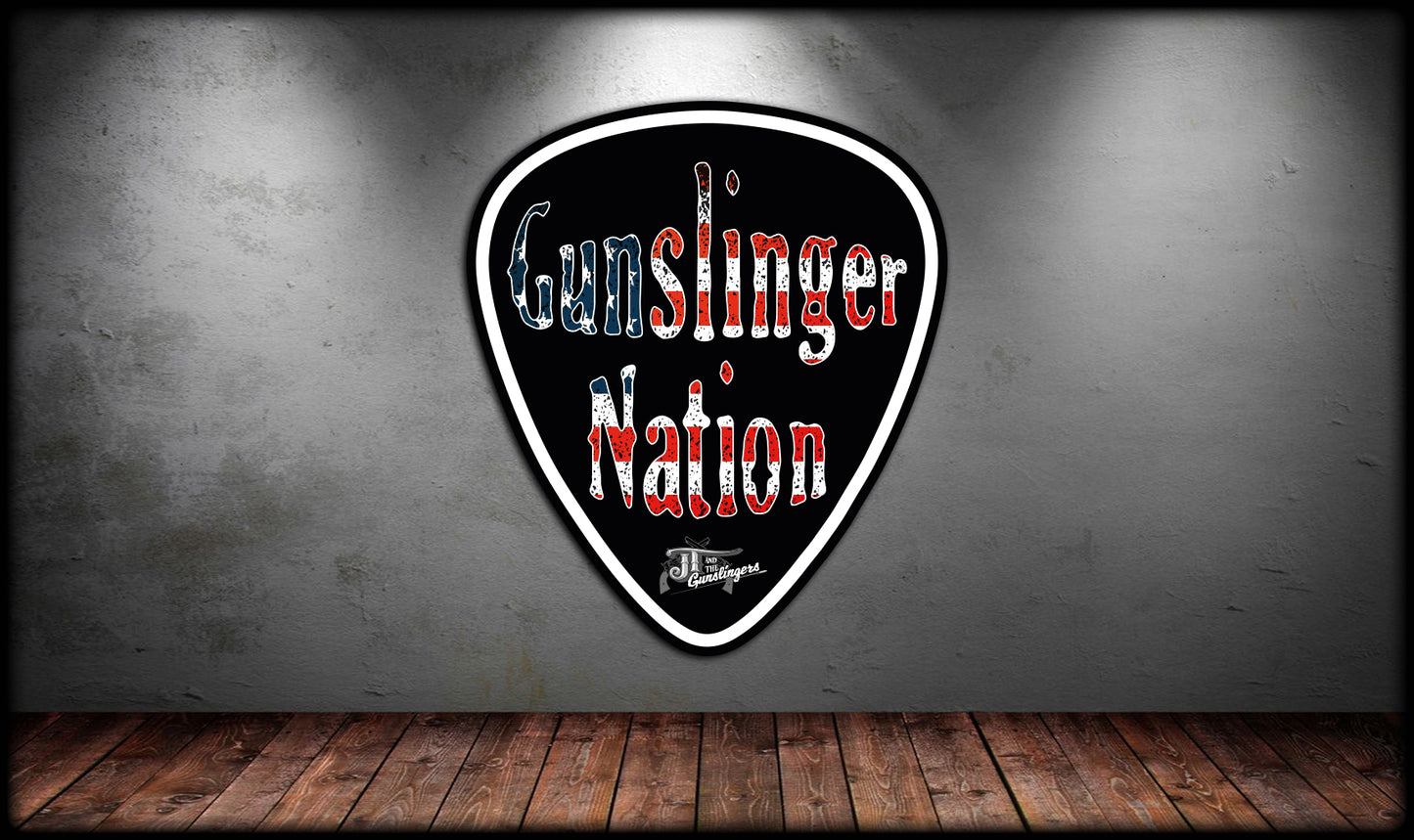 Gunslinger Nation Pick Sticker