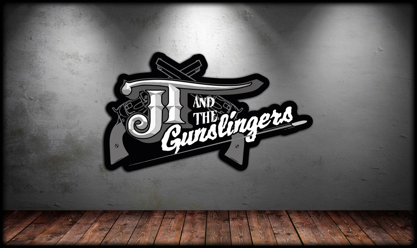JT & The Gunslingers Logo Sticker